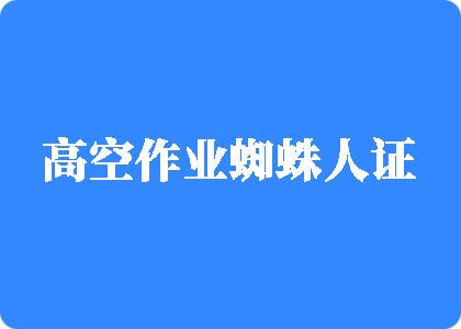 玩弄骚肛高空作业蜘蛛人证